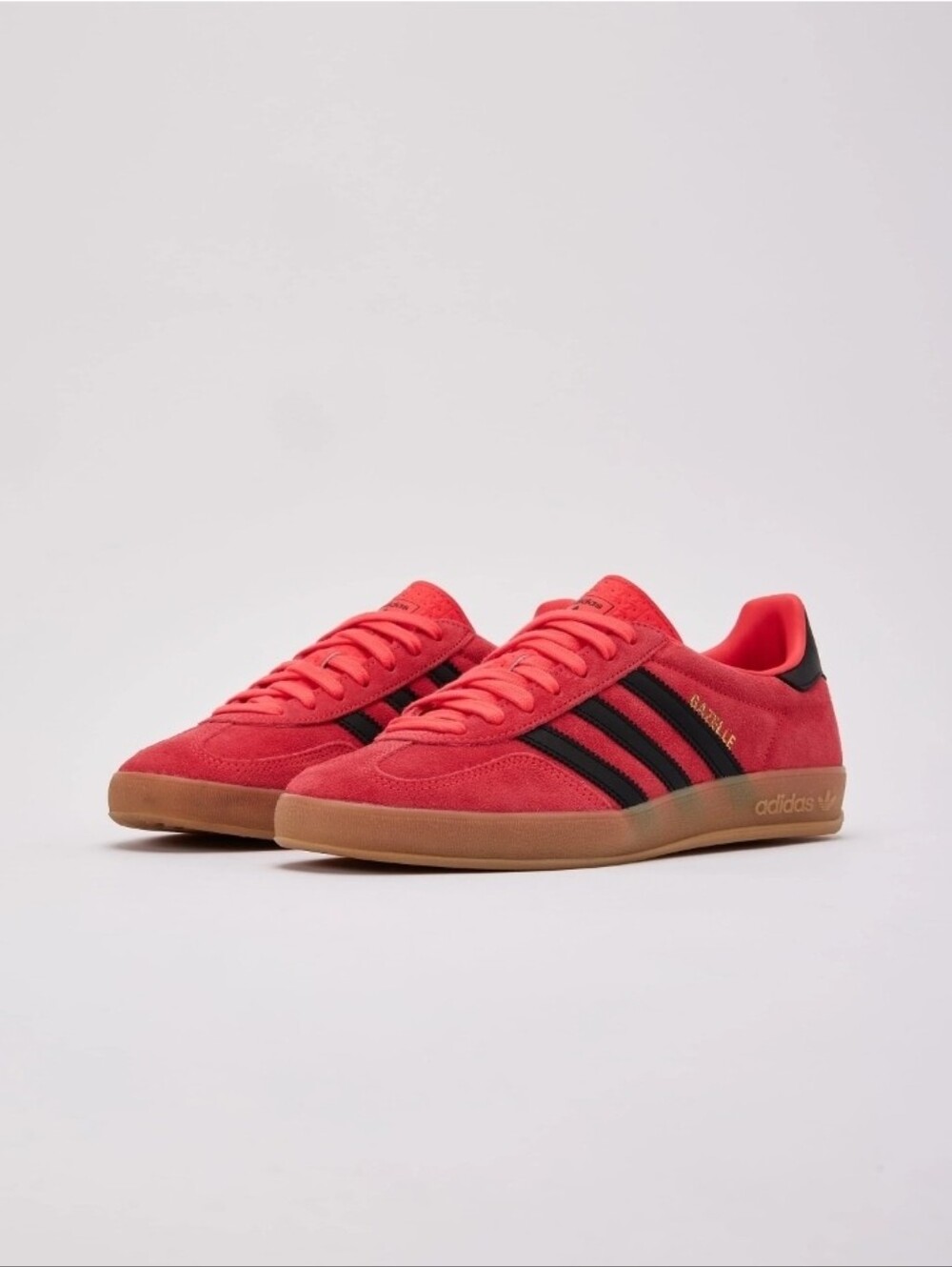 Woman Adidas Gazelle Sneaker New In Box Size 9.5 Red And Black Colorway